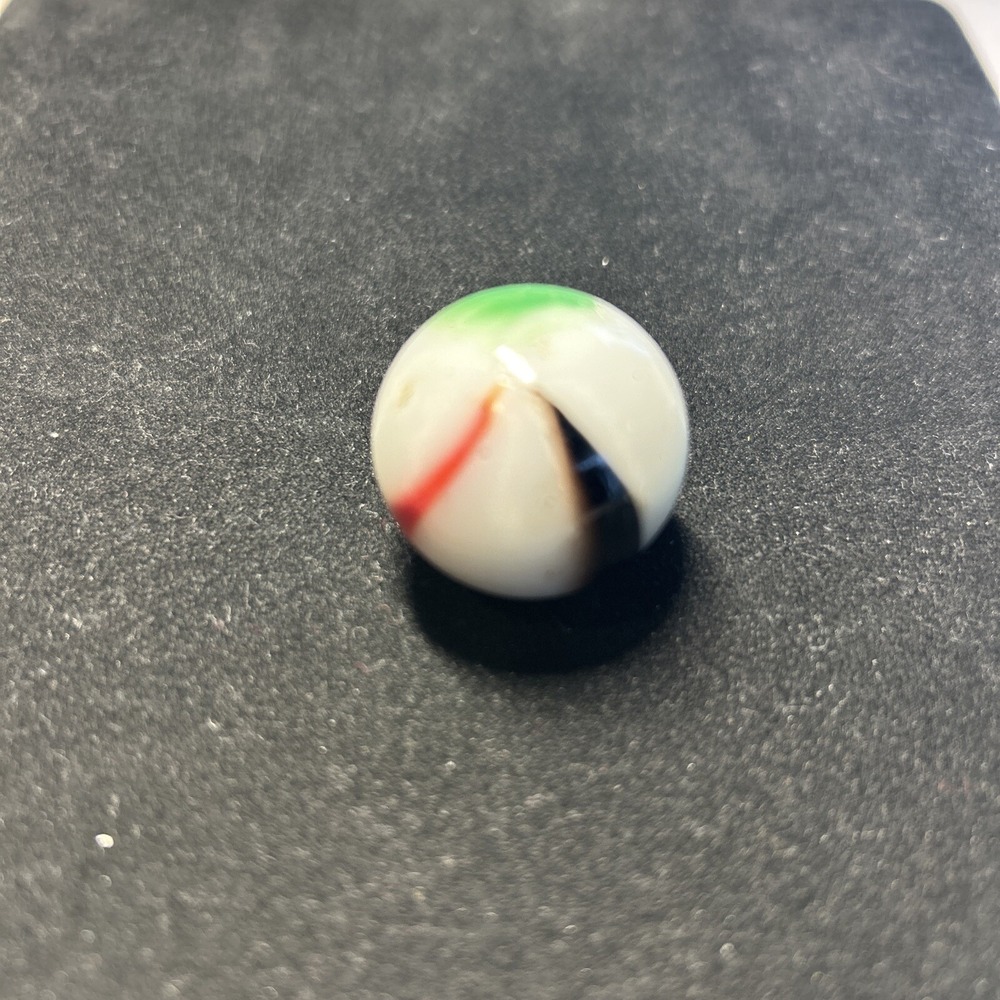 Milk Glass Swirl 1 Inch Marble Vintage